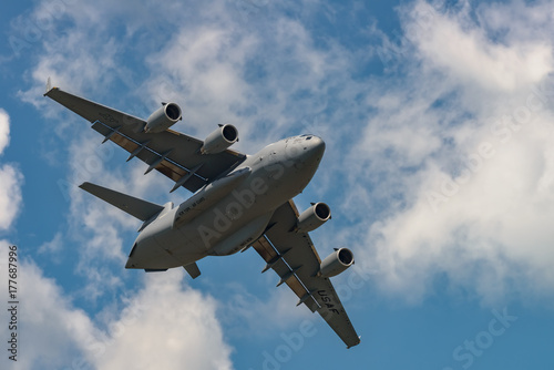 The Lockheed Martin F-35 Lightning II F 16 Falcon from Stewart International Airport during the New York Airshow.