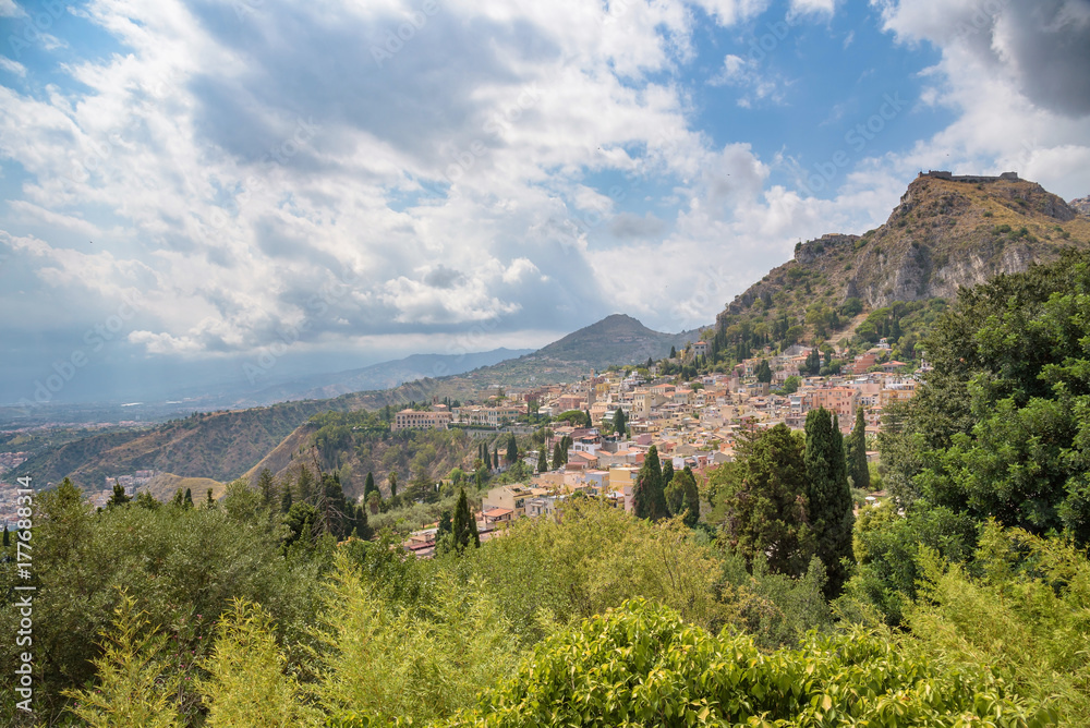 Beautiful view of Taormina