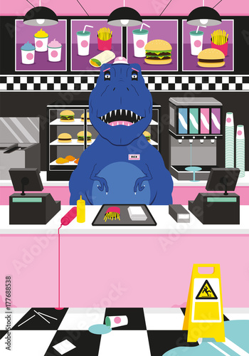 Dinosaur Fast Food