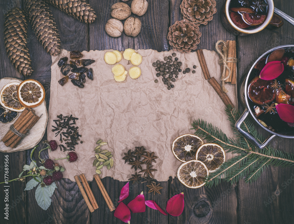 Ingredients for the preparation of liquor mulled wine Ingredients for the preparation of liquor mulled wine
