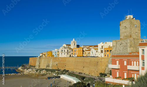 The sea in the city of Termoli 
