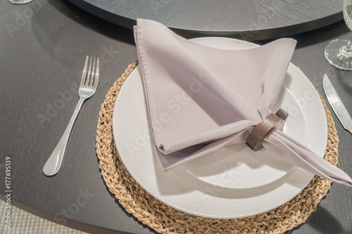 Canvas Print Table setting for an event party or wedding reception