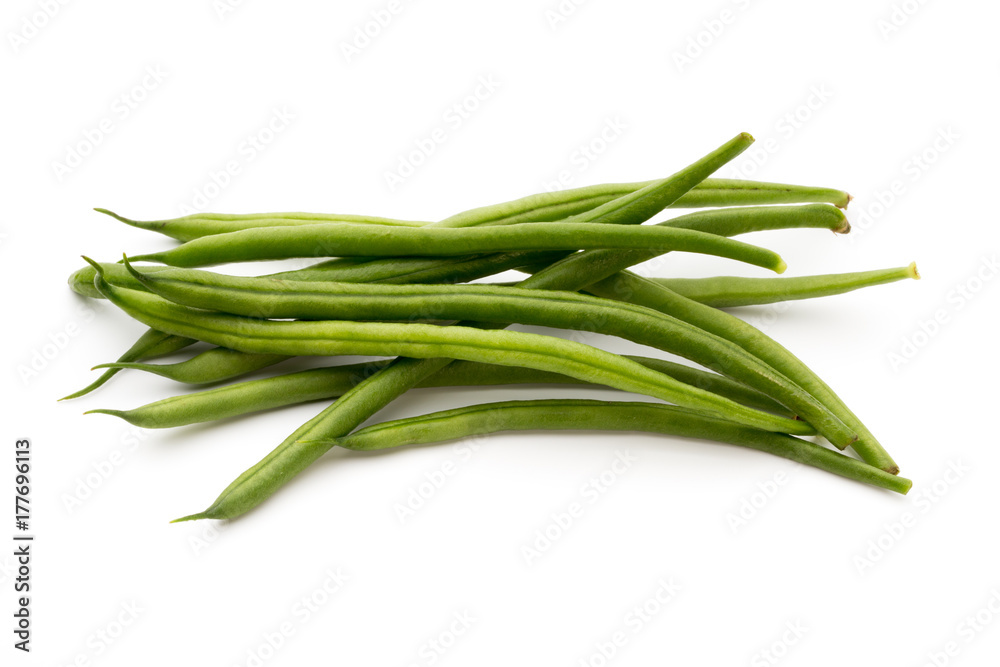Green beans isolated on a white background. Green beans isolated on a white background.