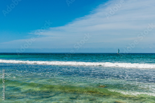 Beach Scene at Playa del Carmen, Quintana Roo, Mexico