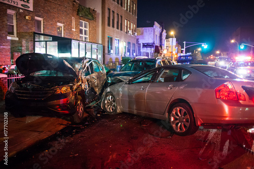 Canvas Print Car crash