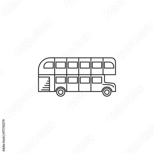 London bus double decker icon