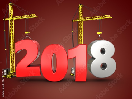 3d 2018 year with crane