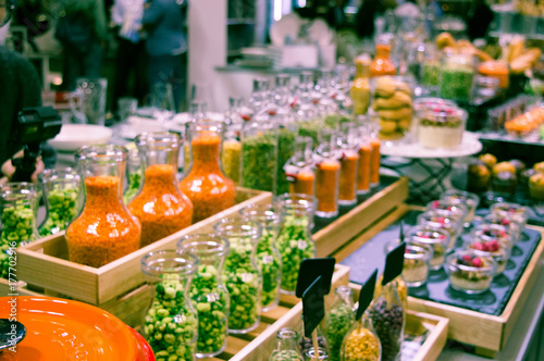Rustic food display