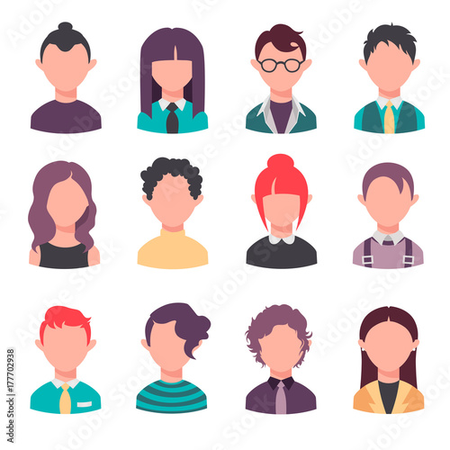 flat isolated vector icons