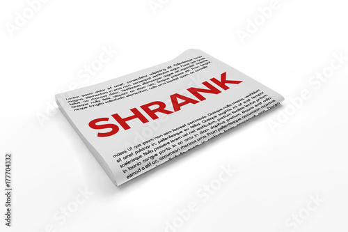Foto Shrank on Newspaper background