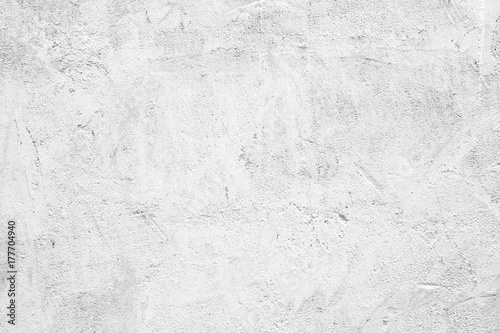 Blank white grunge cement wall texture background, banner, interior design background