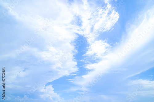 Clear blue sky with cloud 