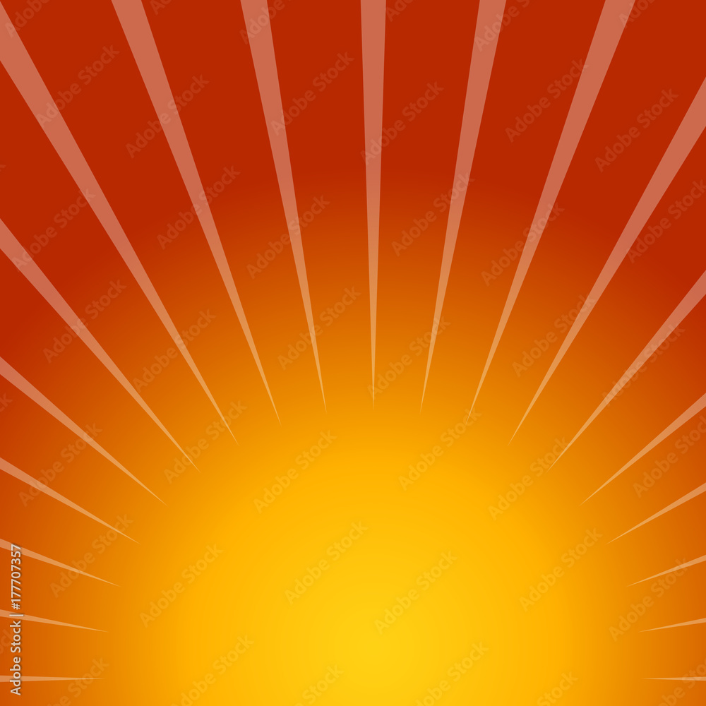 Obraz premium Sun beam ray sunburst pattern background summer. Shine Summer pattern.