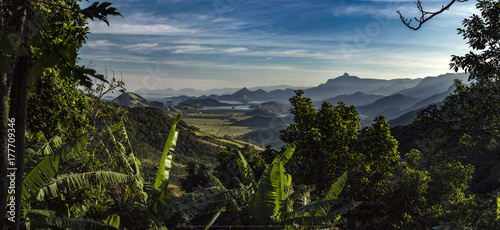 View at road from city of Lídice to city of Angra dos Reis, Rio de Janeiro