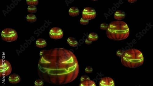 spooky halloween pumpkin face background