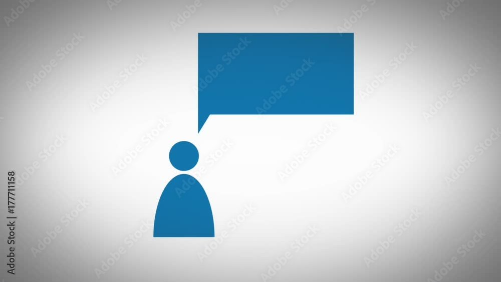 social media buisness pictogram symbol icon 4K