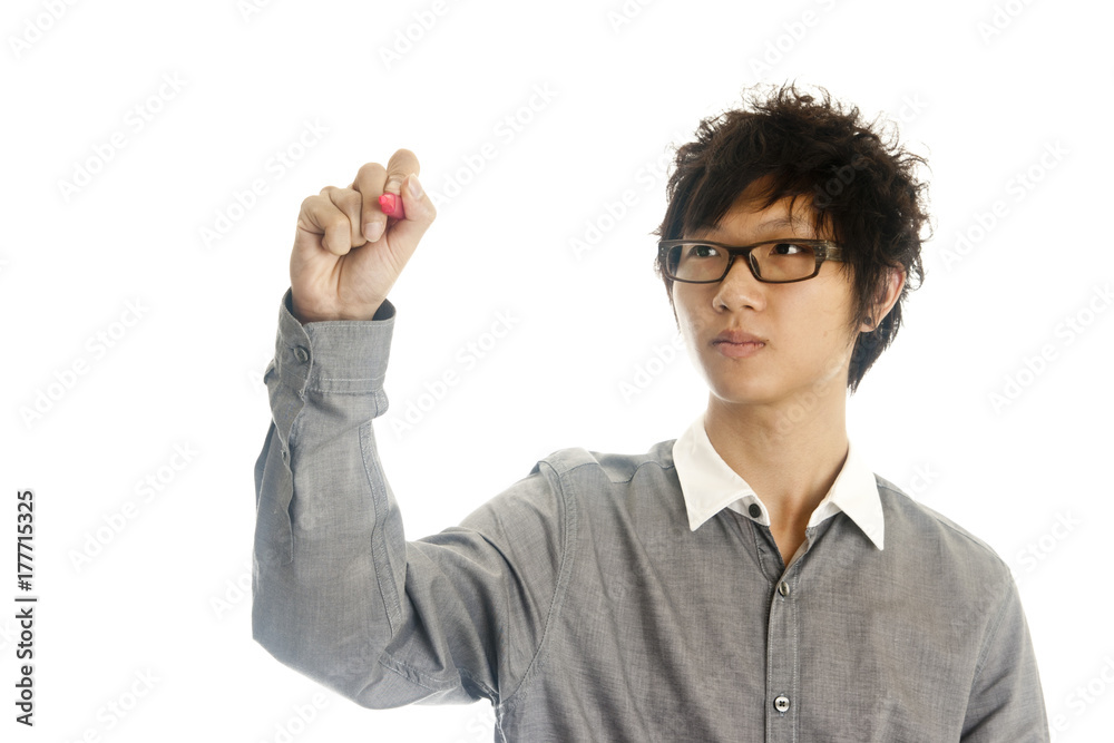 businessman hand drawing businessman hand drawing