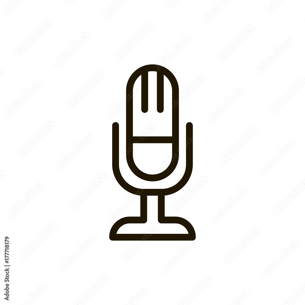 Flat line icon Flat line icon
