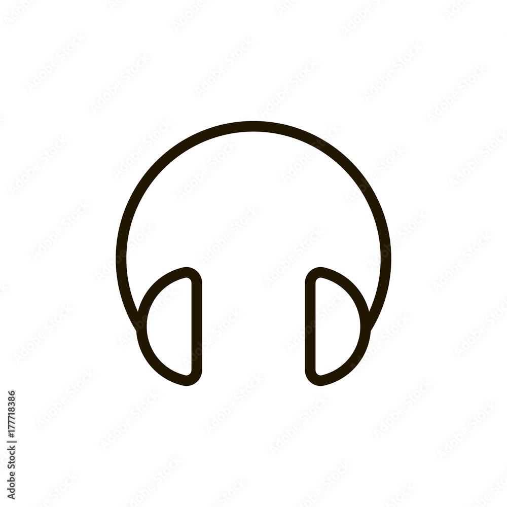 Flat line icon Flat line icon