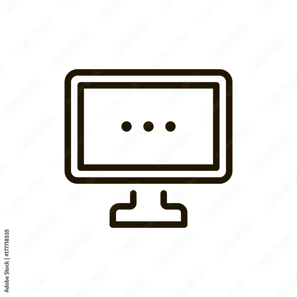 Flat line icon Flat line icon