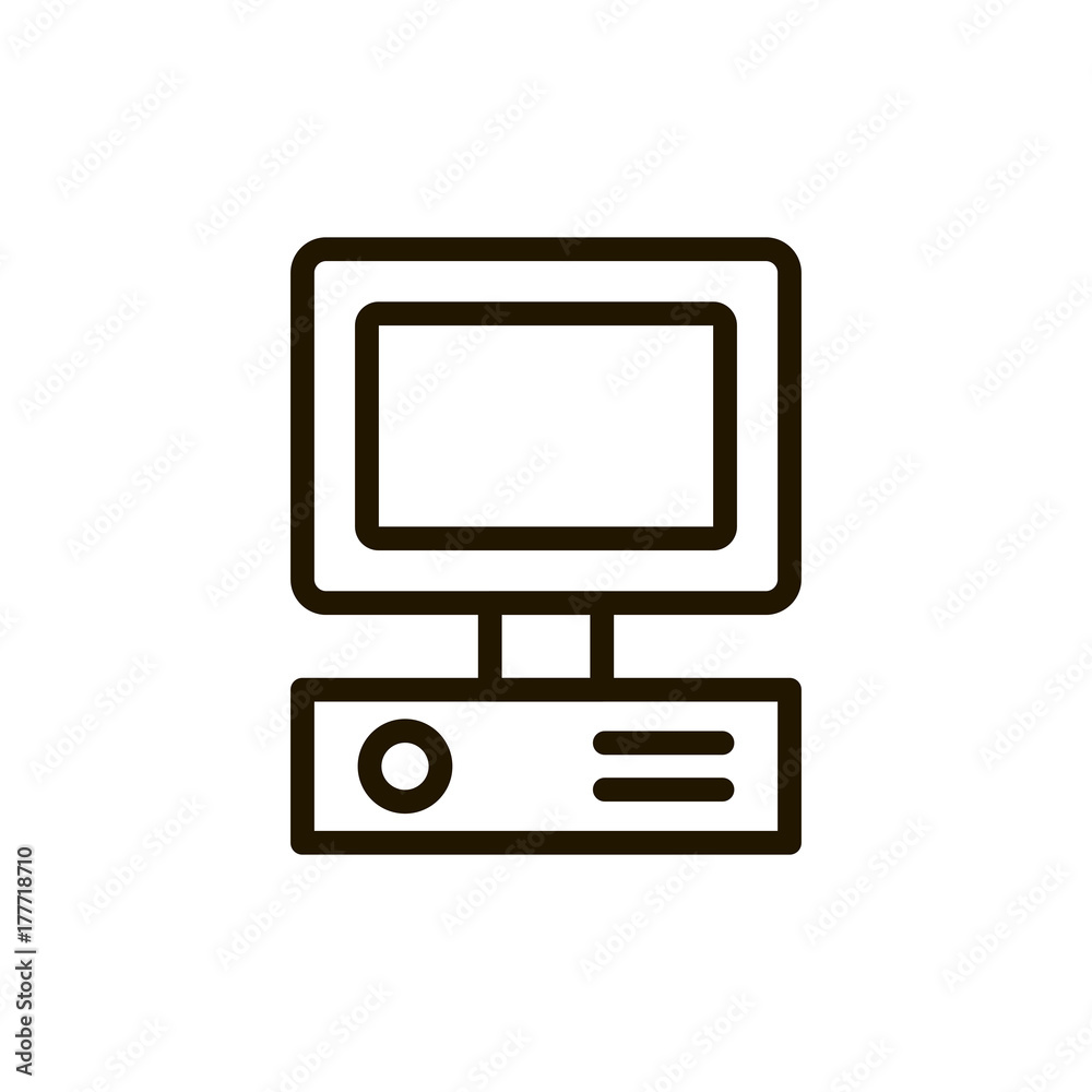 Flat line icon Flat line icon
