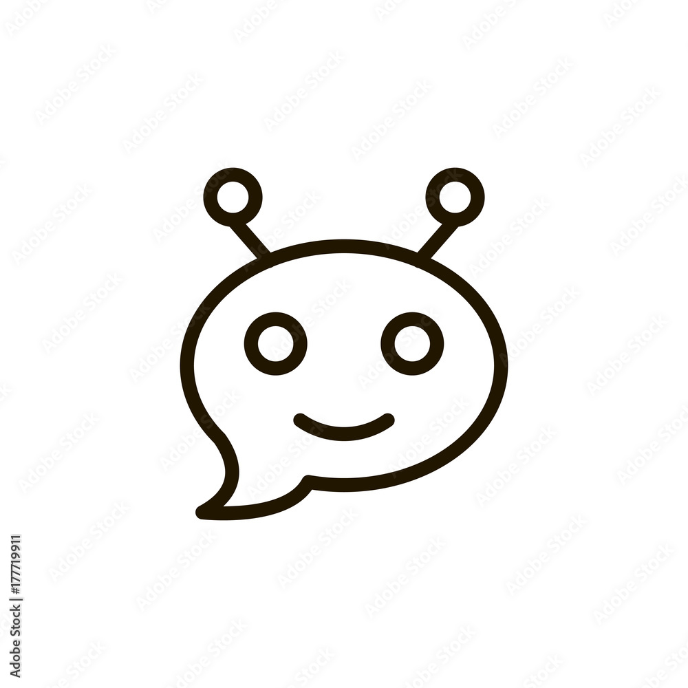 Obraz premium Flat line icon