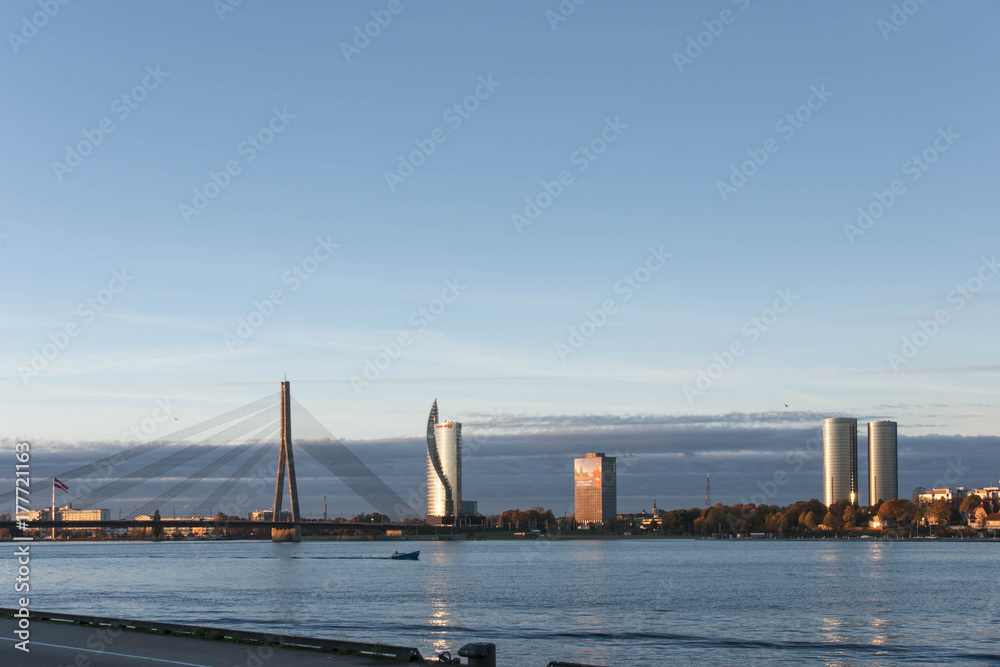 Naklejka premium Riga city