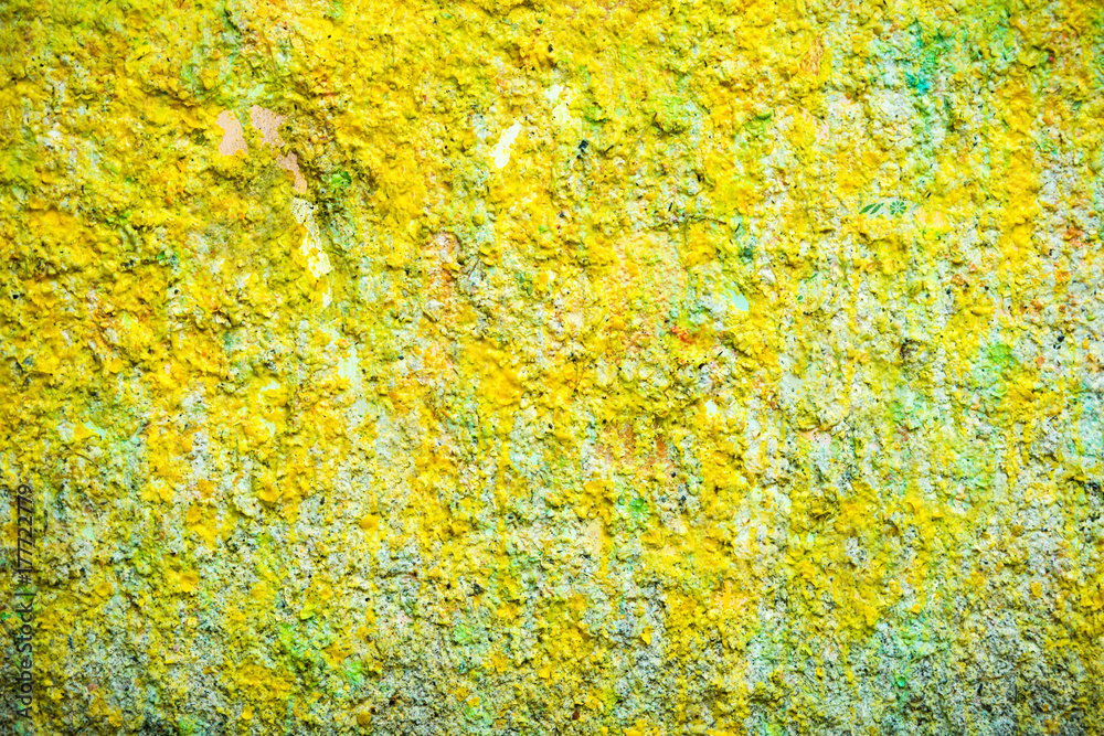 Background and wallpaper or texture yellow wall.