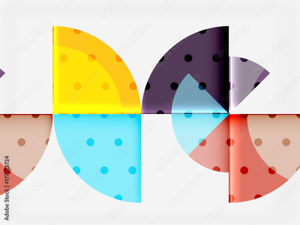 Geometric circle abstract banner Geometric circle abstract banner