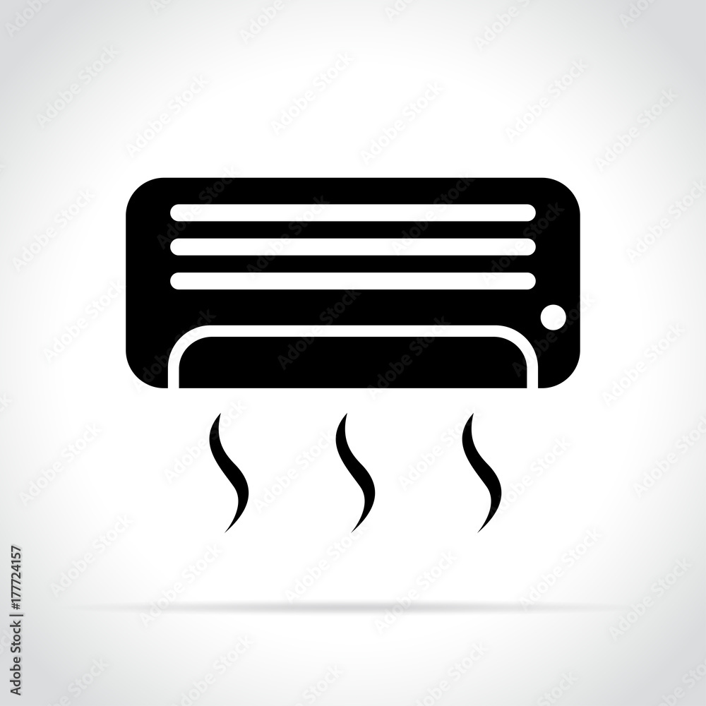 air conditioner icon on white background air conditioner icon on white background