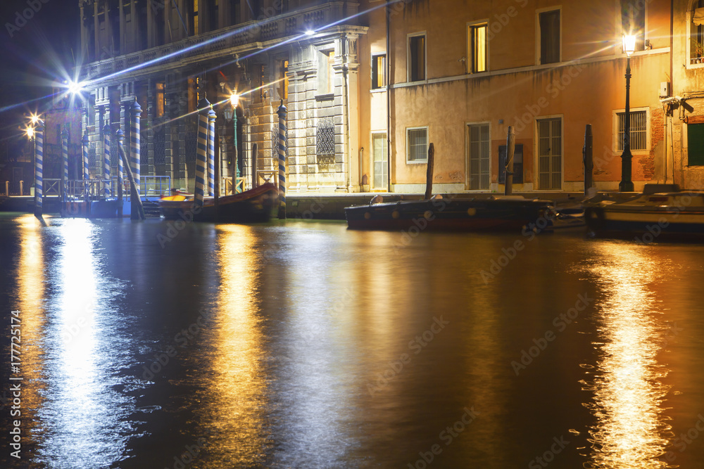 venetian berth in the night