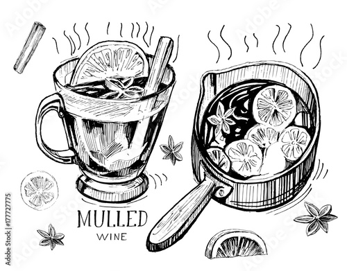Mulled wine sketch