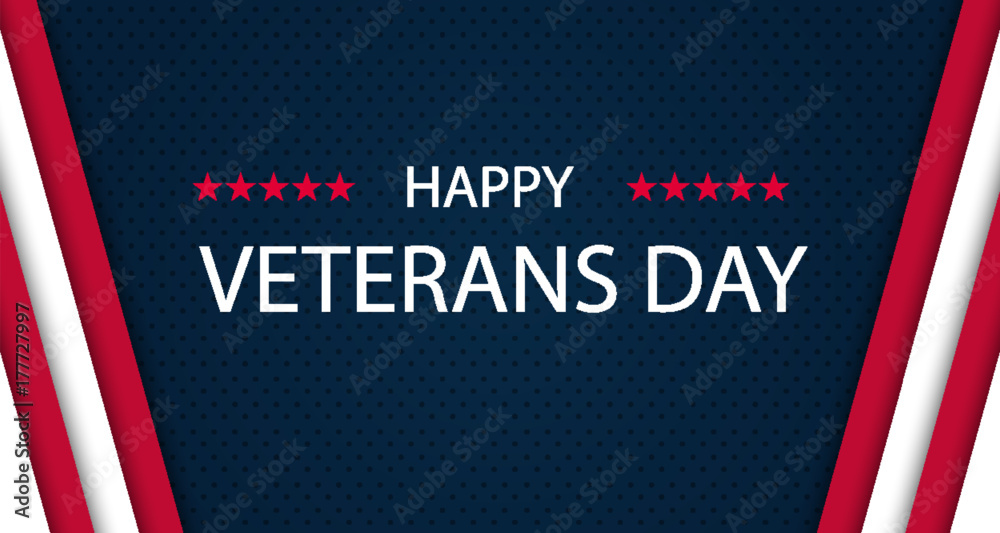 Fototapeta premium Veterans day. Honoring all who served. Veterans day background. Vector illustration. November 11