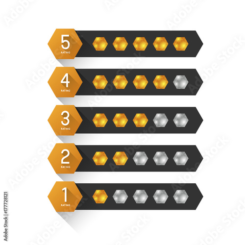 crystal rating template, graphic element