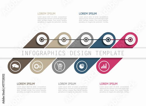 Wallpaper Mural Infographic template. Can be used for workflow layout, diagram, business step options, banner, web design. Torontodigital.ca
