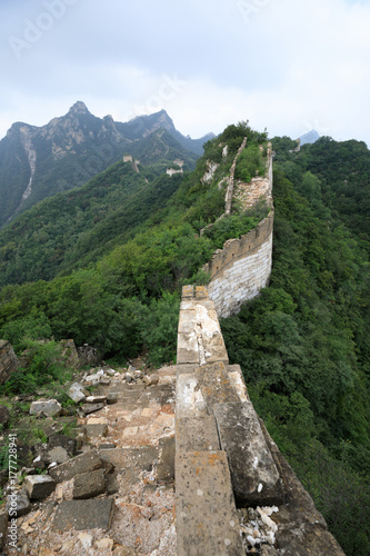 landscape of the great wall in china