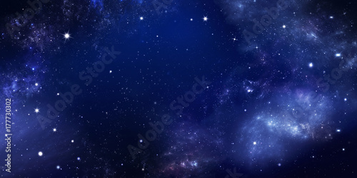background of the night sky with stars © nj_musik