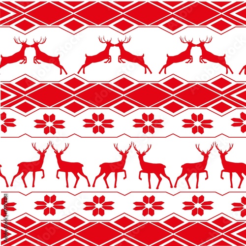 deer, pattern, illustration, vector, new year, ornament, merry