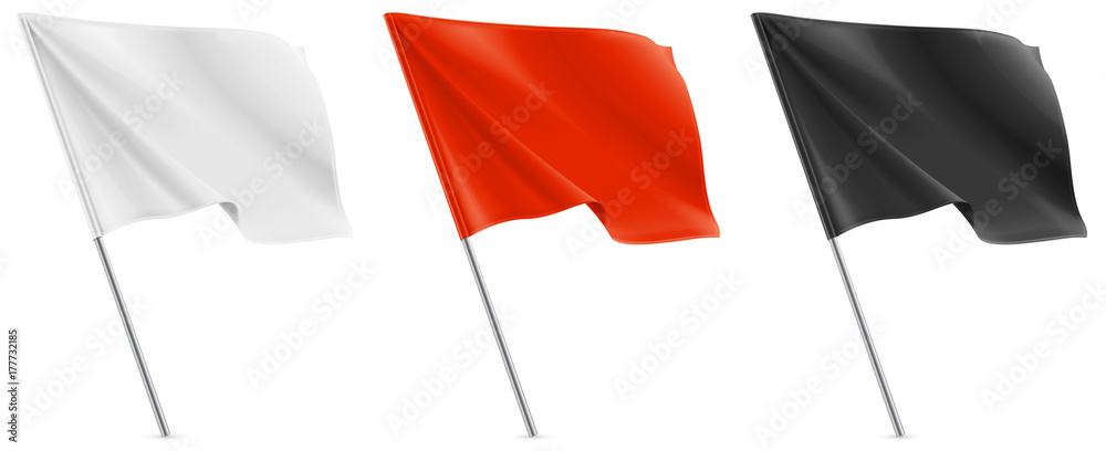 Naklejka premium Drapeaux vectoriels 7