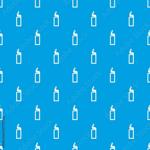 Plastic bottle of drain cleaner pattern seamless blue