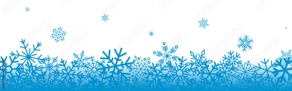 Snowflakes border Snowflakes border