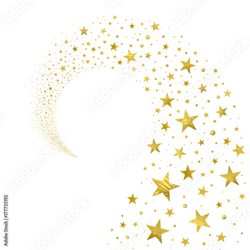 Swirl of Gold Stars