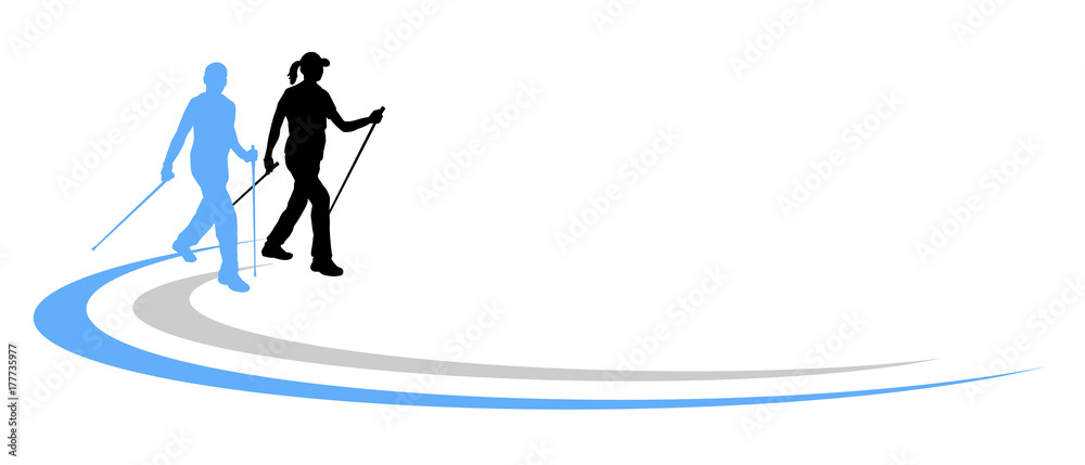 Fototapeta premium Nordic Walking - 87