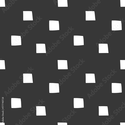 Black and white wrapping paper. Vector seamless geometric pattern.