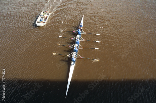 Rowing on River