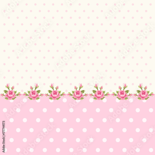Cute shabby chic floral background for your decoration