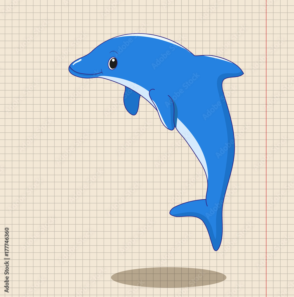 Obraz premium dolphin cartoon
