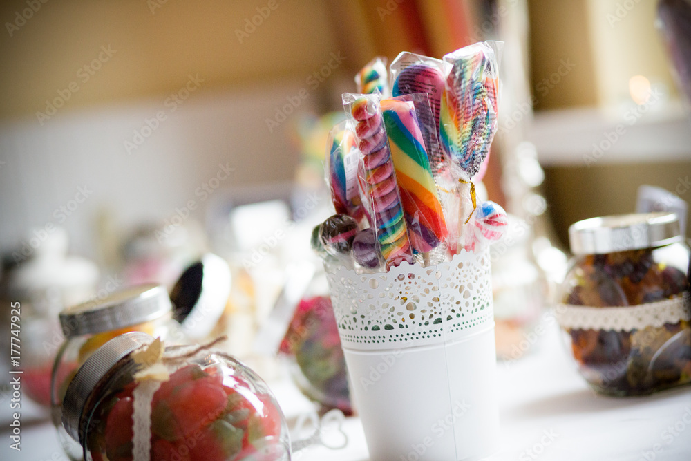 Naklejka premium Süßigkeiten Candybar Deatil