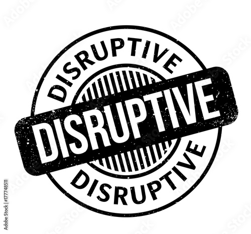 Disruptive rubber stamp. Grunge design with dust scratches. Effects can be easily removed for a clean, crisp look. Color is easily changed.