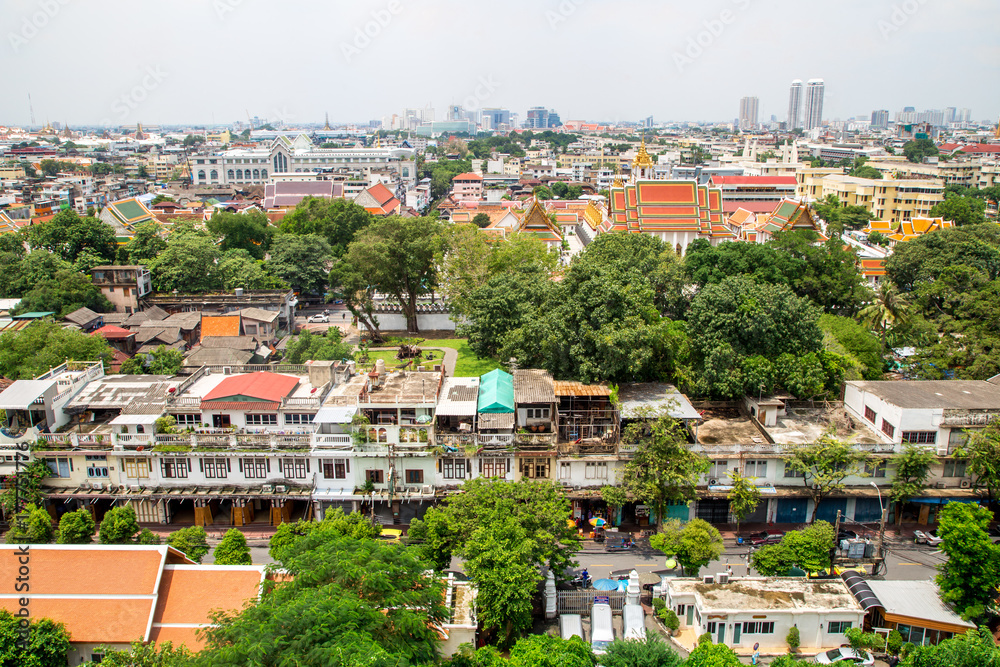 the surroundings of Bangkok and the view from the top